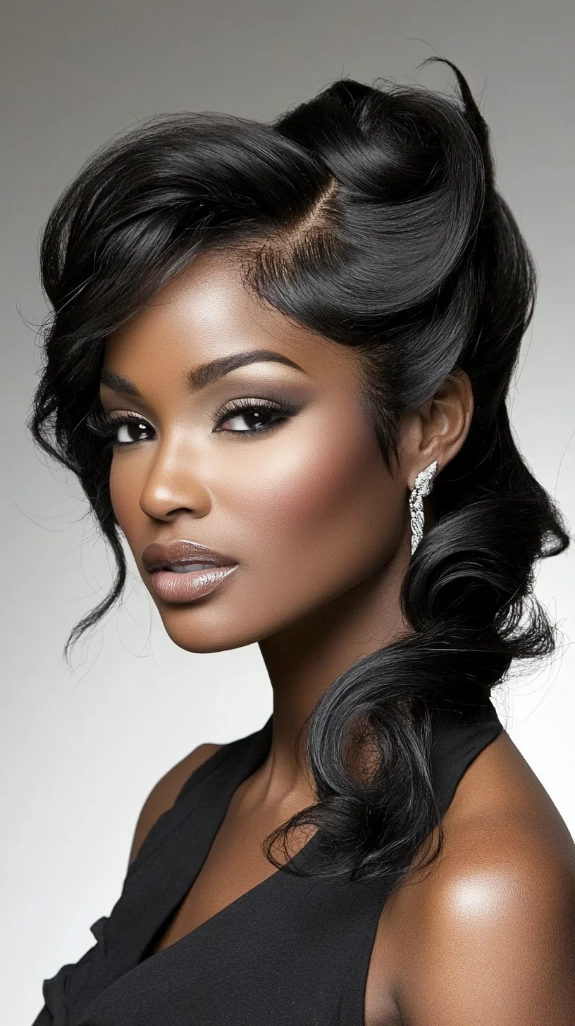 Glamorous Vintage Waves: A Timeless Statement of Elegance