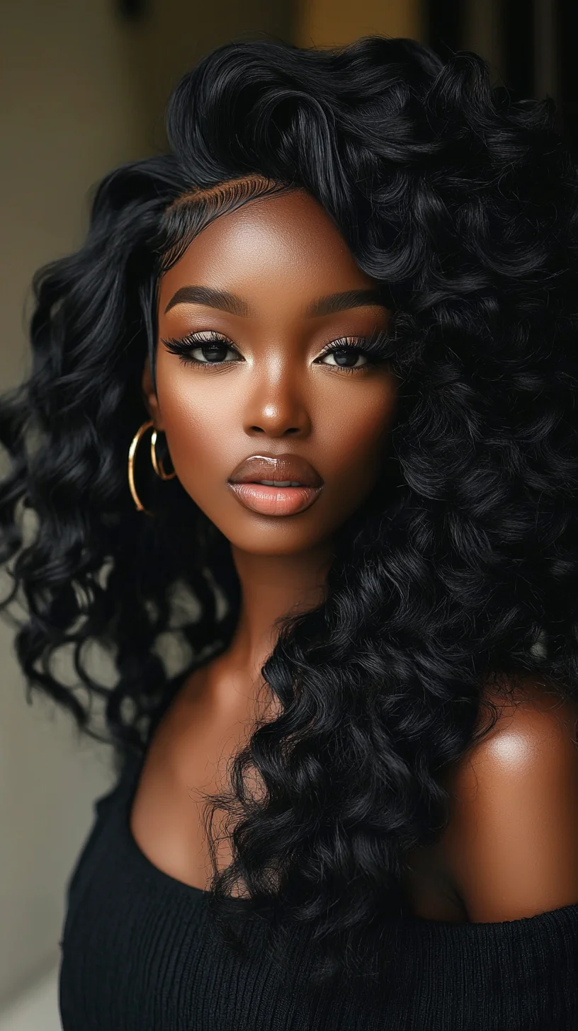 Luxurious Voluminous Curls: Elevate Your Look with Stunning Definition and Shine