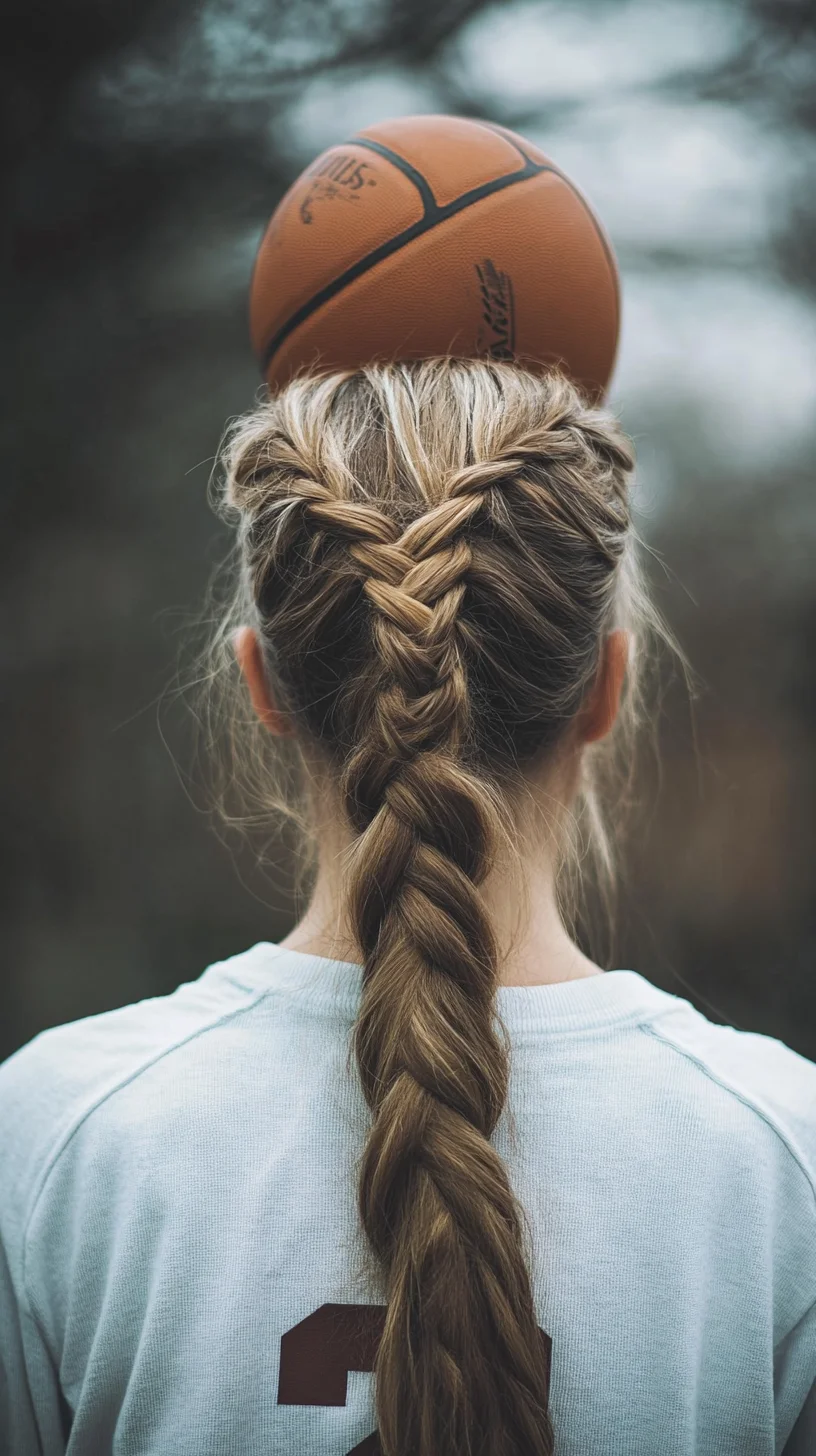 Master the Sporty Chic Look with This Trendy Braided Basketball Hairstyle