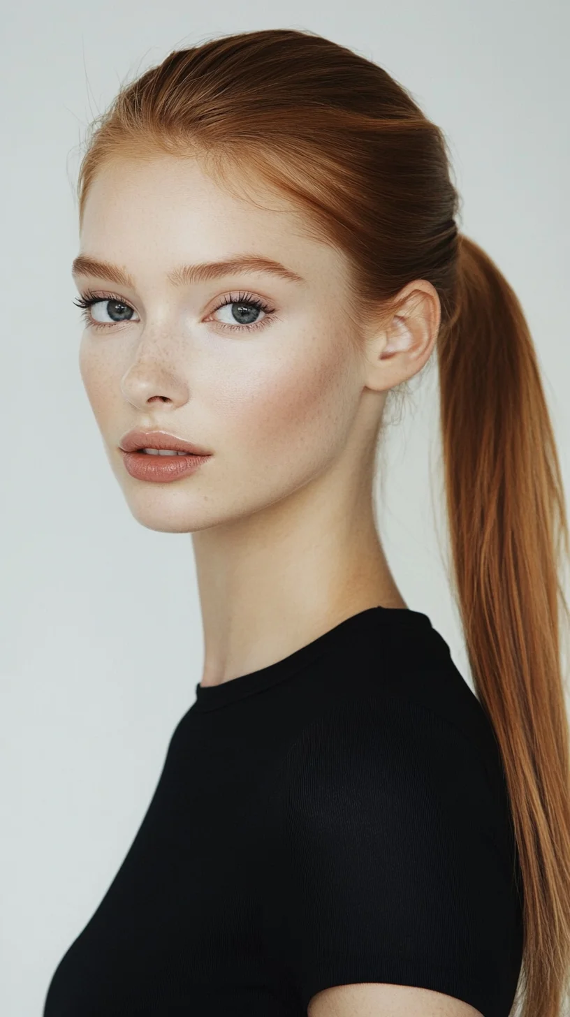 Sleek and Chic: The Perfect High Ponytail for Effortless Elegance