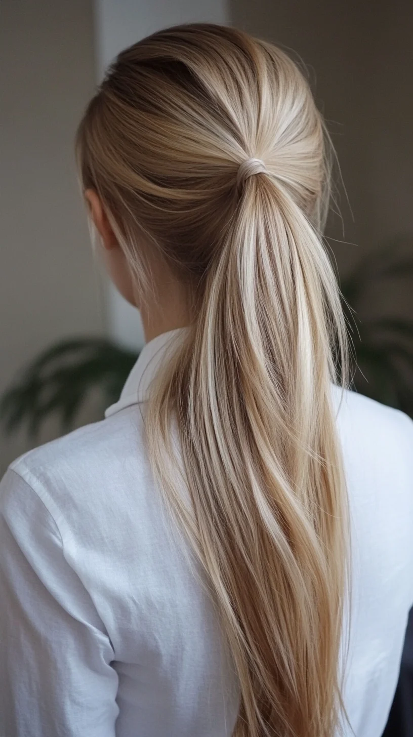 Sleek and Chic: The Perfect Low Ponytail for Effortless Elegance