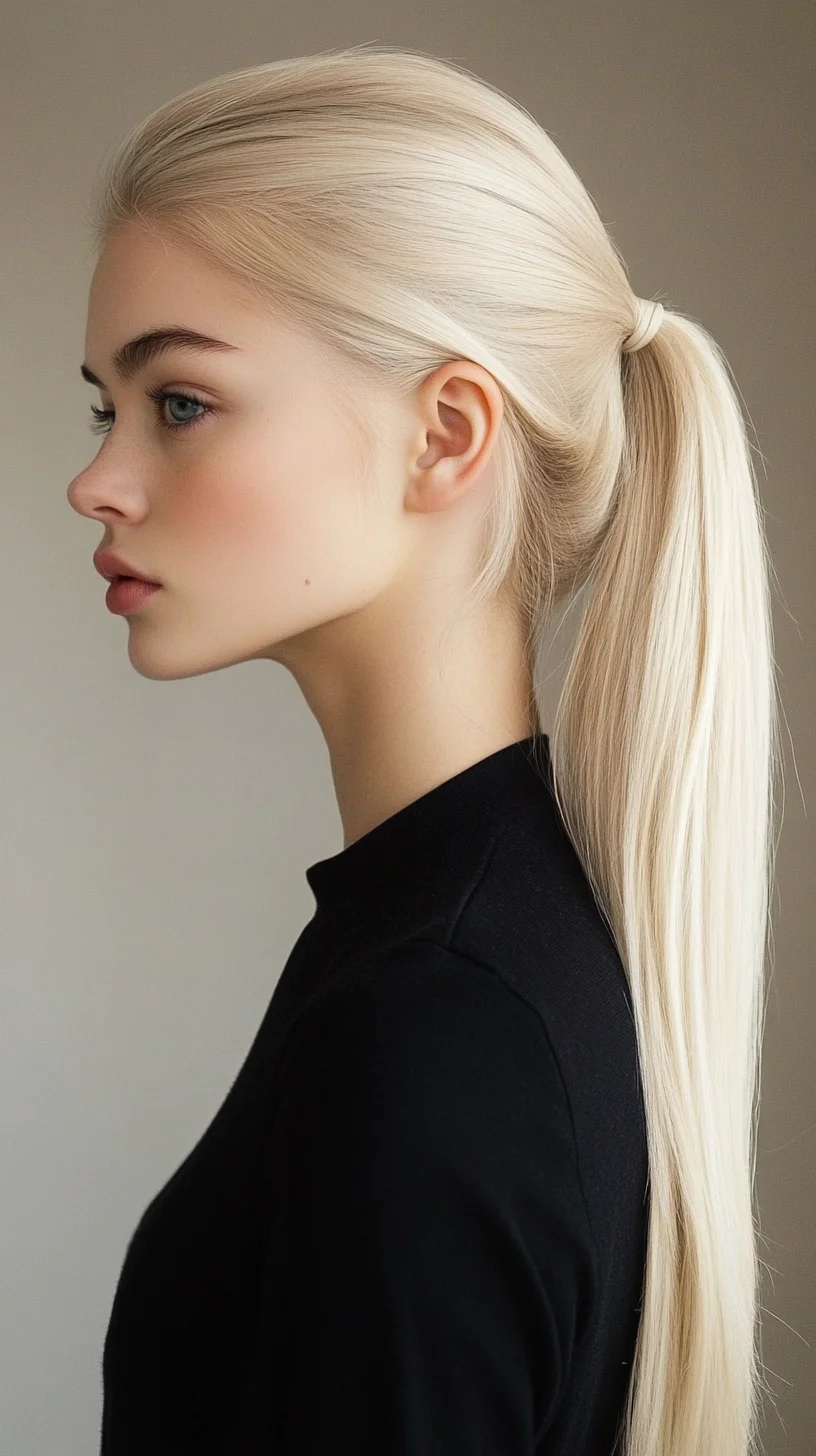 Sleek and Chic: The Ultimate High Ponytail for Effortless Elegance