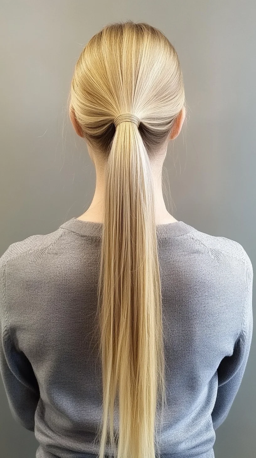 Sleek and Chic: The Ultimate Low Ponytail for Effortless Elegance