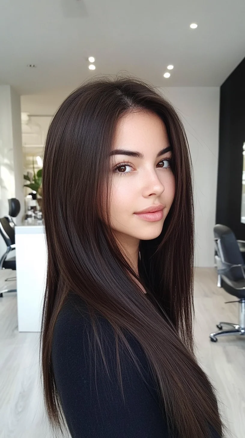 Sleek and Shiny: The Allure of Long, Straight Hair