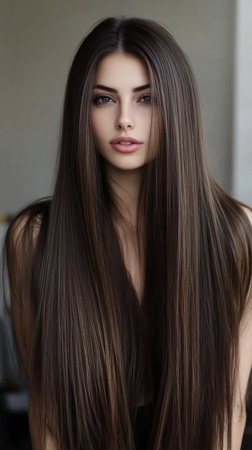 Sleek and Shiny: The Ultimate Long Straight Hair for Effortless Elegance