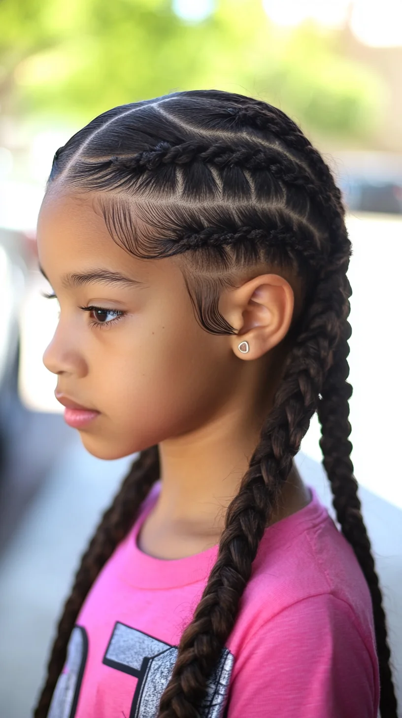 Sleek and Stylish: The Perfect Braided Hairstyle for Young Trendsetters