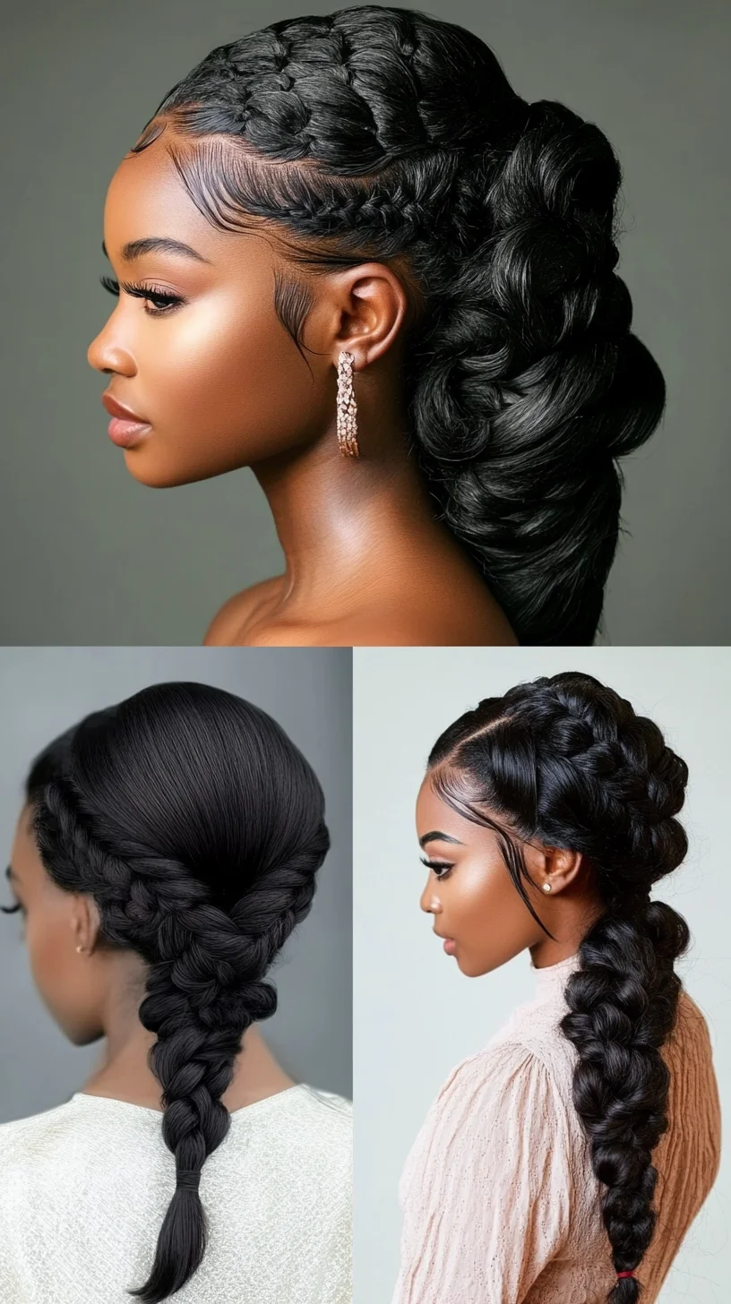 Sleek Braided Elegance: A Versatile Style for Every Occasion