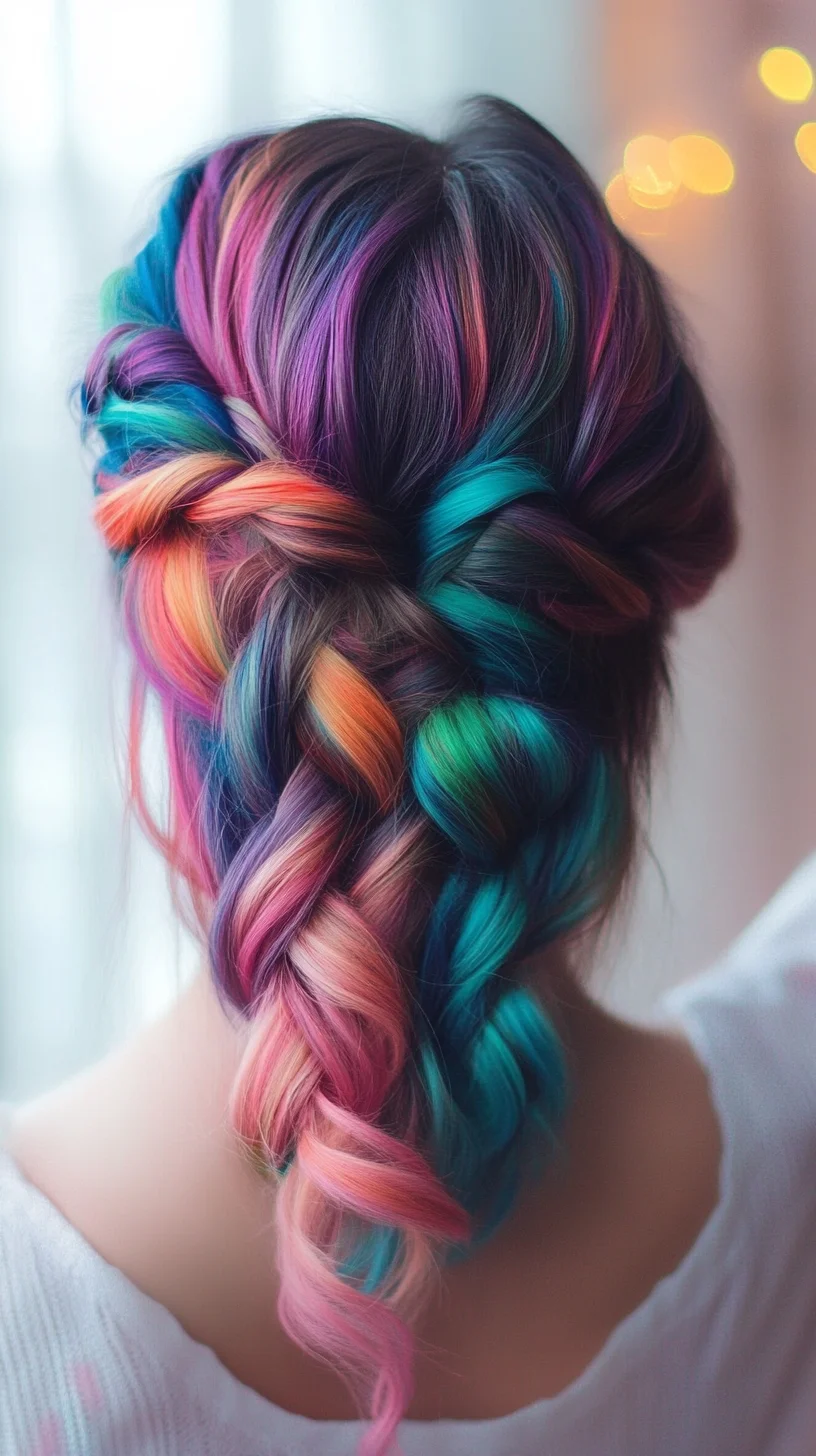 The Vibrant Mermaid Braid: A Colorful Splash of Fantasy for Every Occasion!