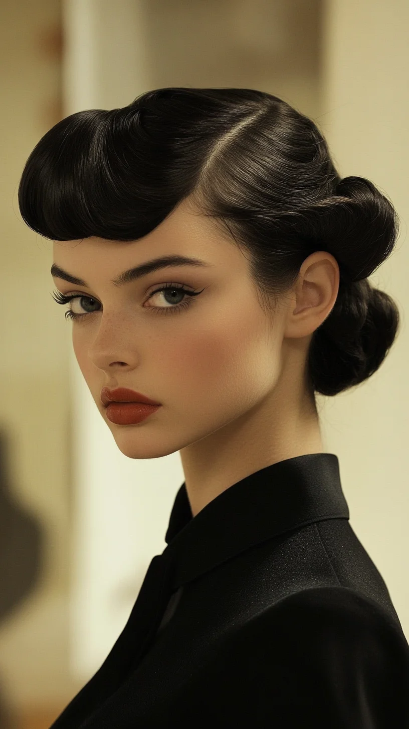 Timeless Elegance: The Chic Victory Roll Updo for a Vintage Vibe