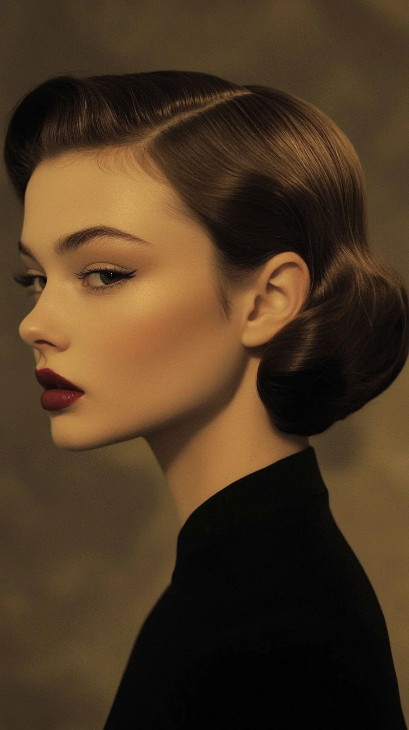 Timeless Elegance: The Classic Vintage Chignon with Retro Flair