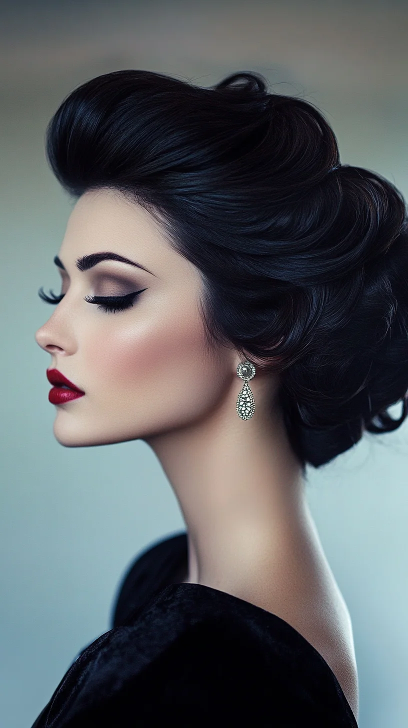 Timeless Elegance: The Classic Vintage Updo for Effortless Glamour