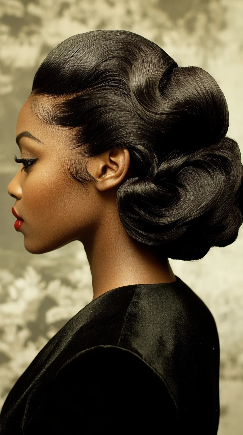 Timeless Elegance: The Classic Vintage-Inspired Hollywood Glam Hairstyle