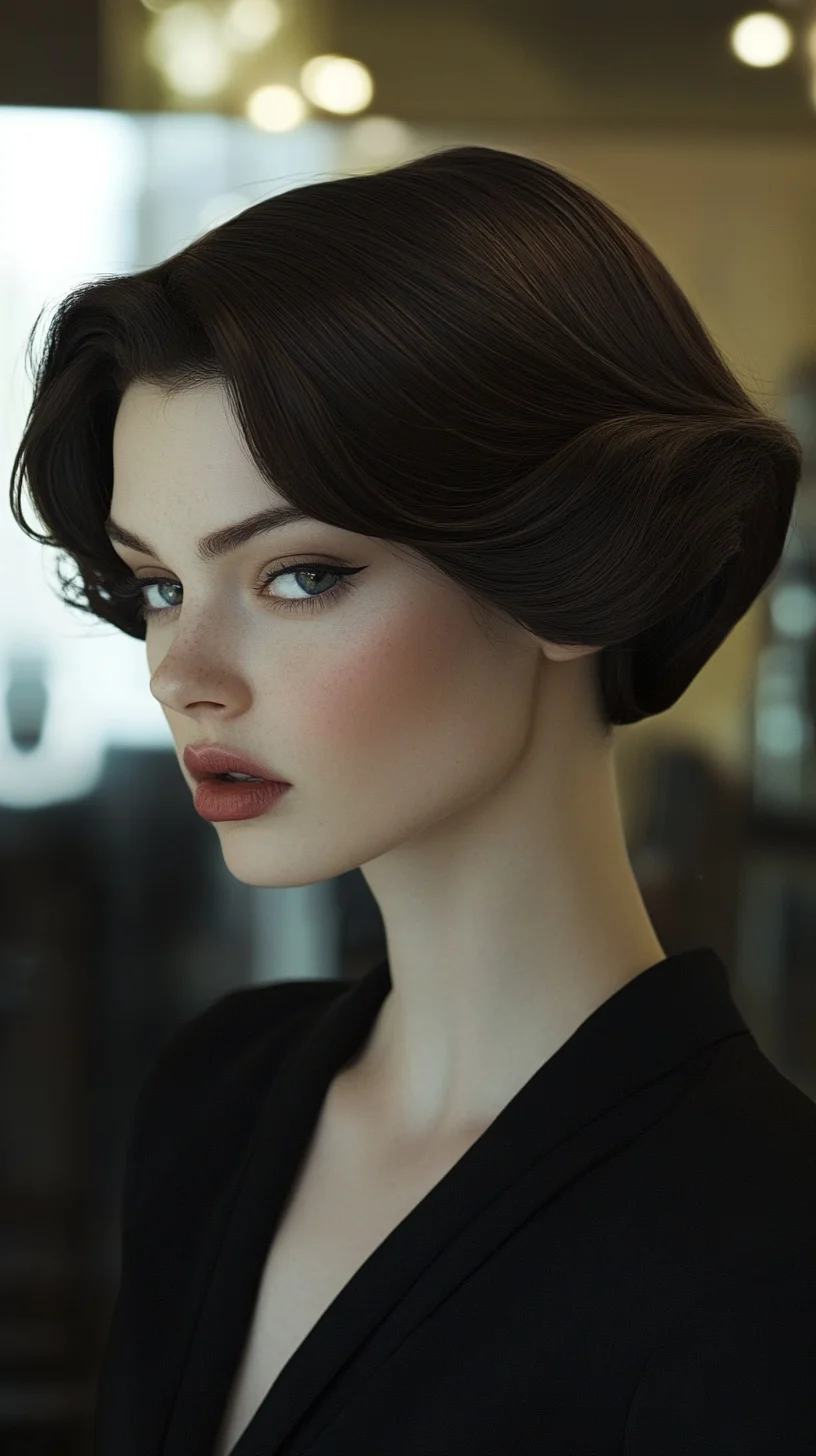 Timeless Elegance: The Sleek Vintage Bob for Effortless Glamour