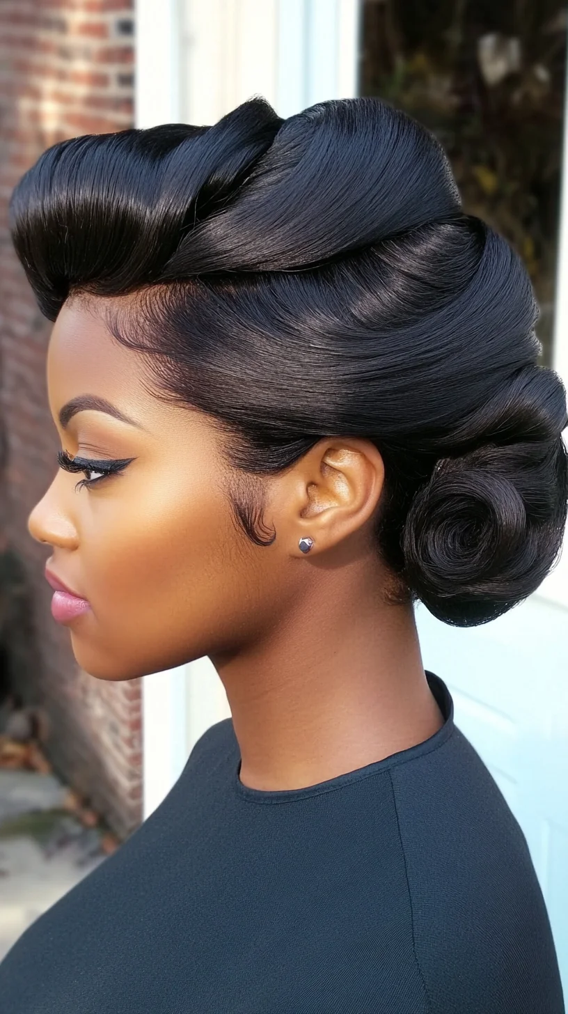 Timeless Elegance: The Vintage Rolls Updo for Effortless Glamour