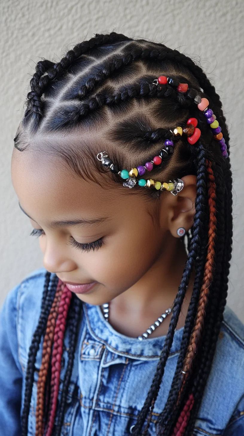 Vibrant Beaded Braids: A Fun and Stylish Choice for Young Trendsetters