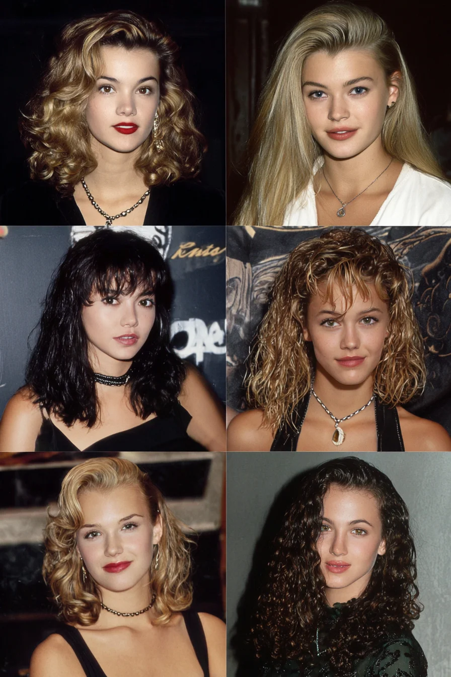 Textured Shoulder-Length Waves with Face‑Framing Layers (90s-Inspired)