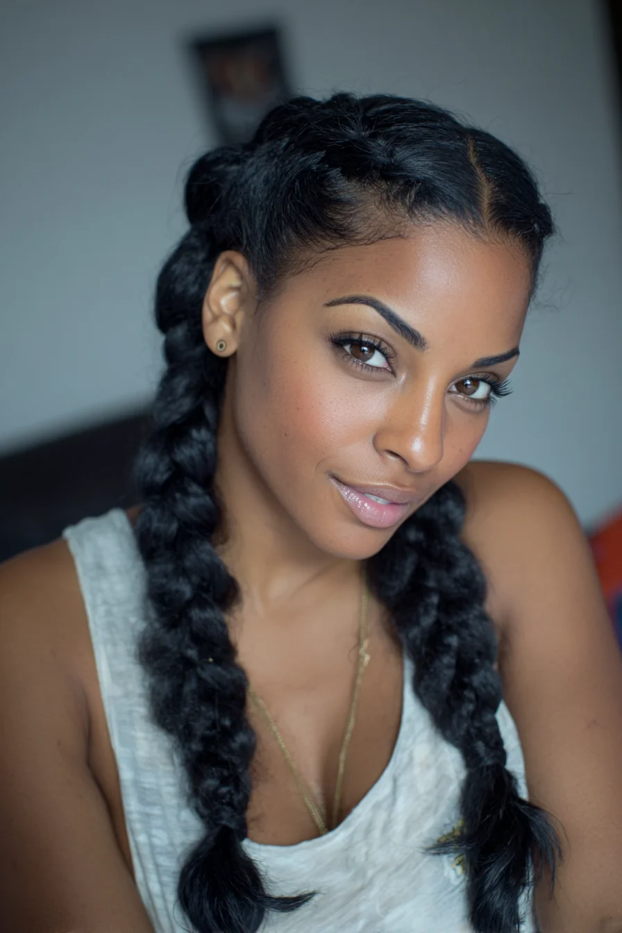 Chunky Double Dutch (Boxer) Braids — Thick Braids for Natural Textures