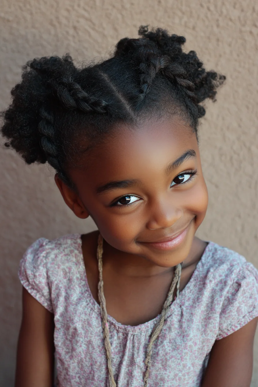 Chunky Flat Twists into Soft Puffs — Natural Coily Protective Style