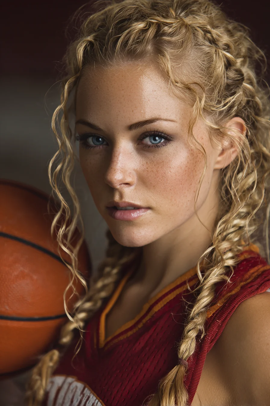 Curly Double Dutch Braids with Face‑Framing Tendrils