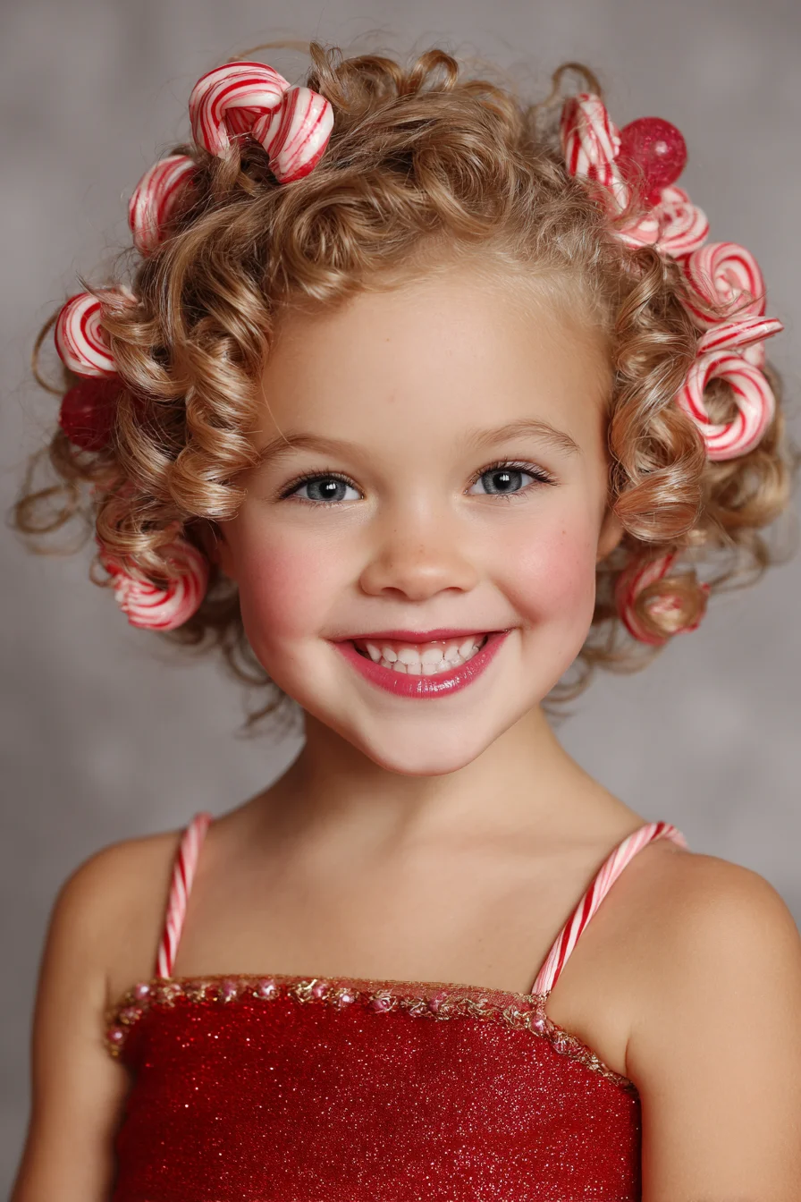 Defined Spiral Ringlets with Decorative Pin Curls — Party-Ready Kids Style