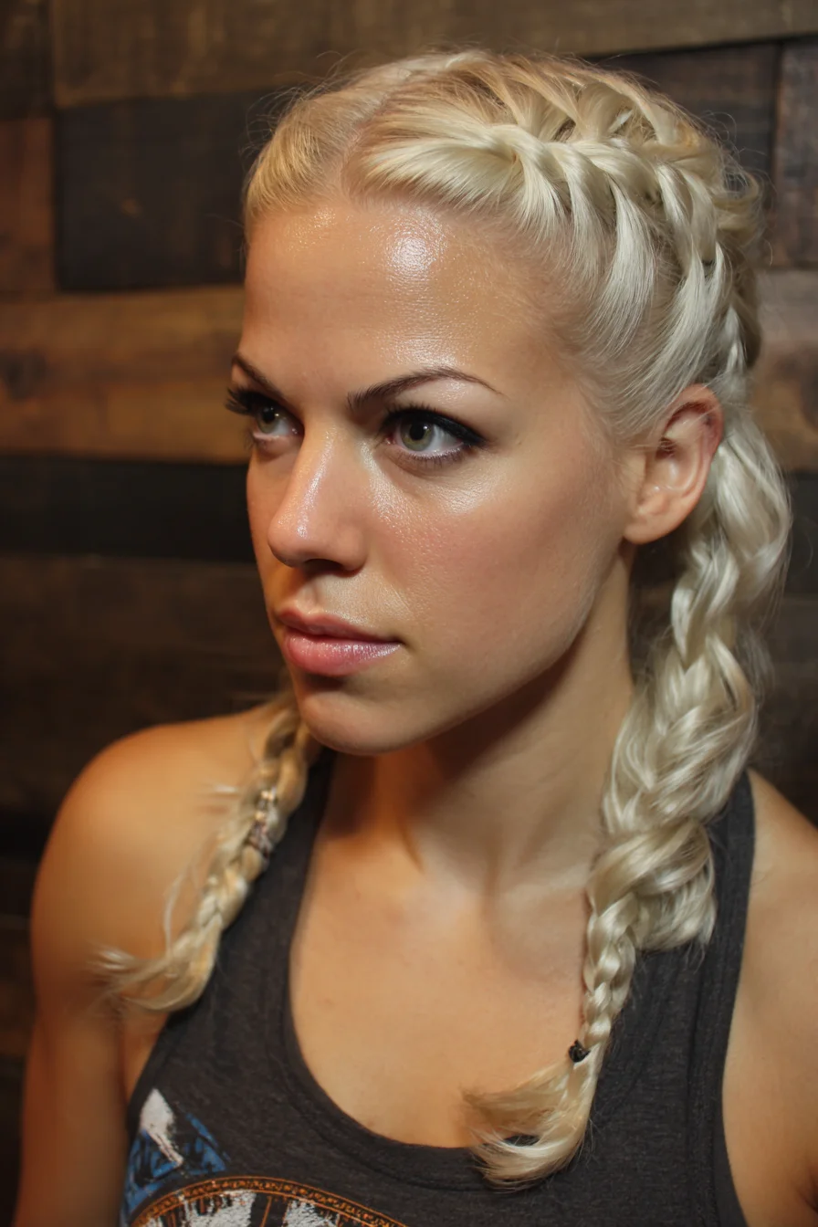 Double Dutch Braids (Boxer Braids) for Fine to Medium, Bleached Hair