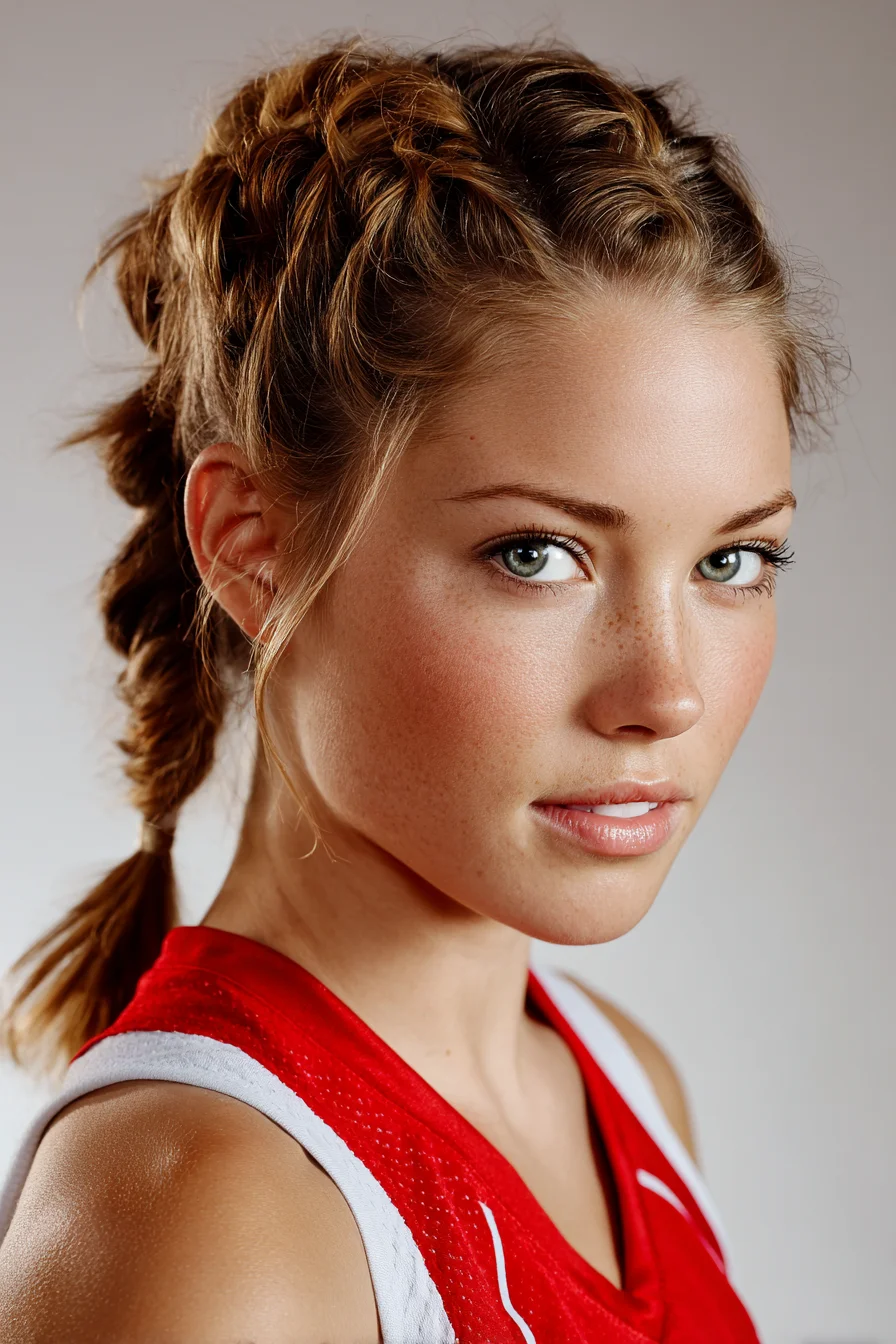 Double Dutch Braids into Low Textured Braid