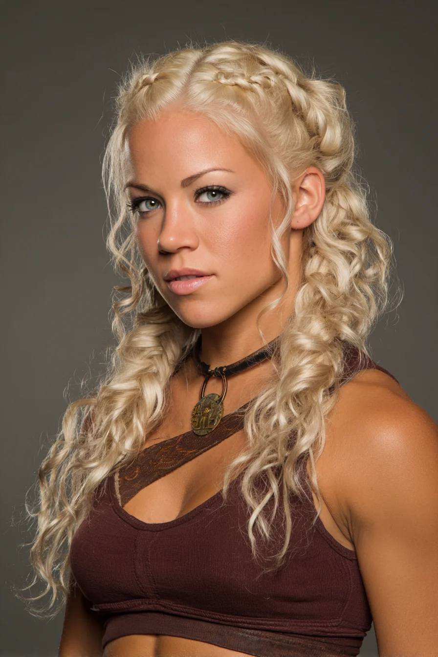 Double Dutch Crown Braids into Loose Textured Curls