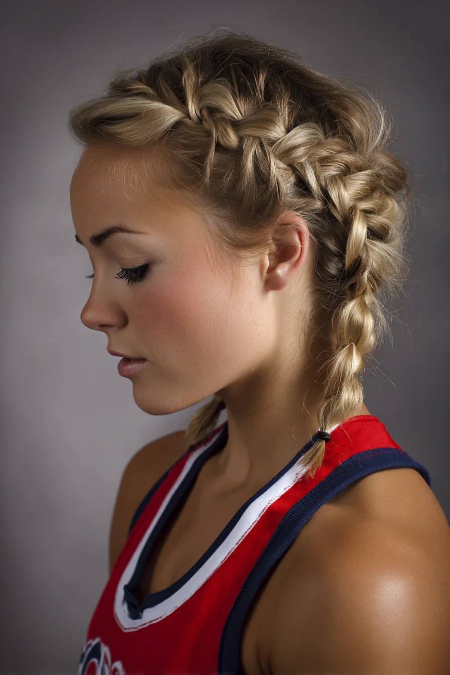 Double Dutch Crown Braids — Textured Boxer Braid for Medium to Long Hair