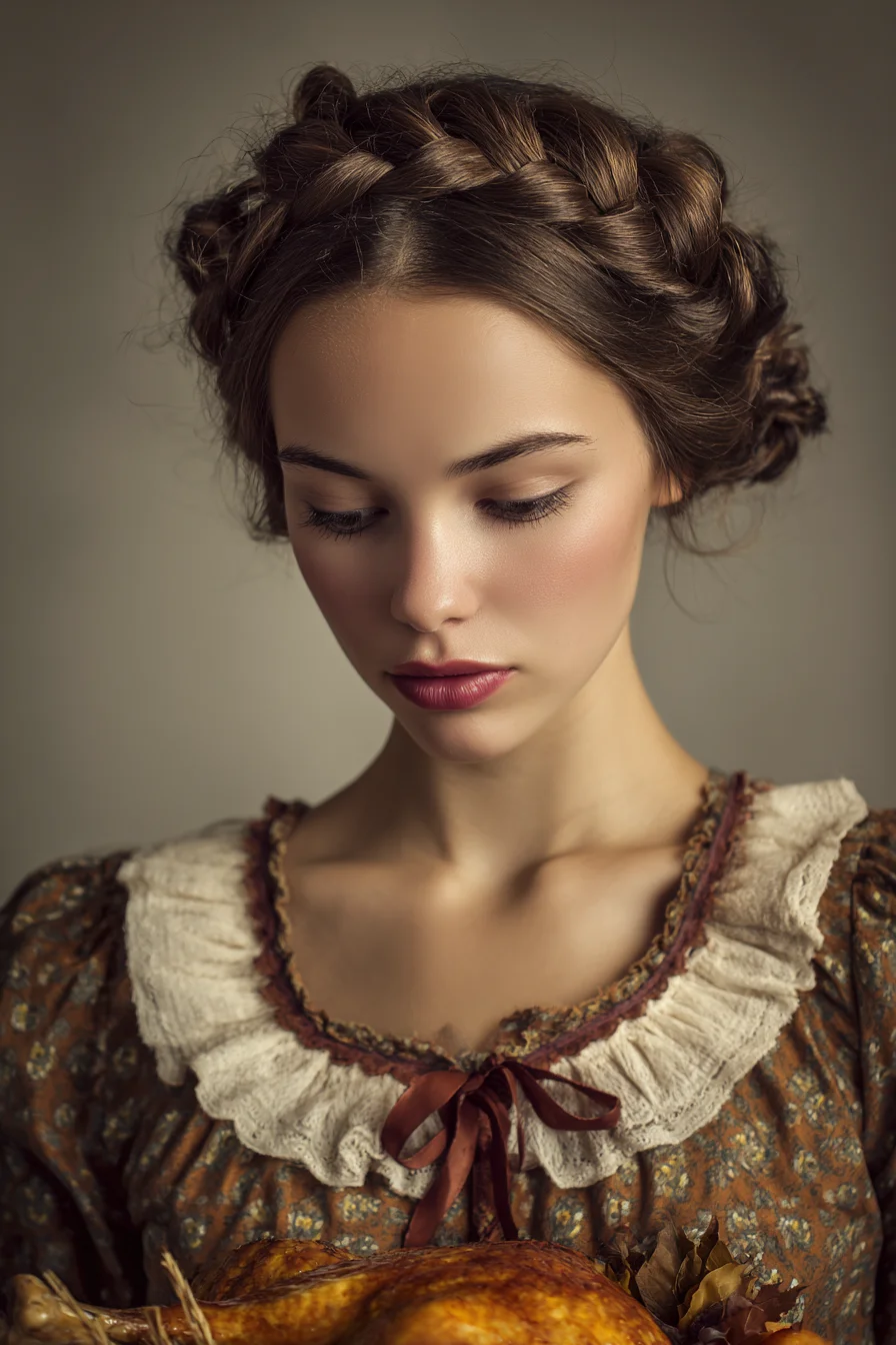 Halo Crown Braid Updo — Braided Crown for Medium to Long Hair