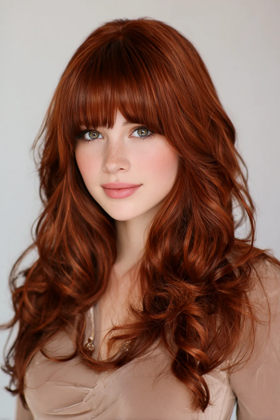 Long Layered Copper Waves with Full Fringe