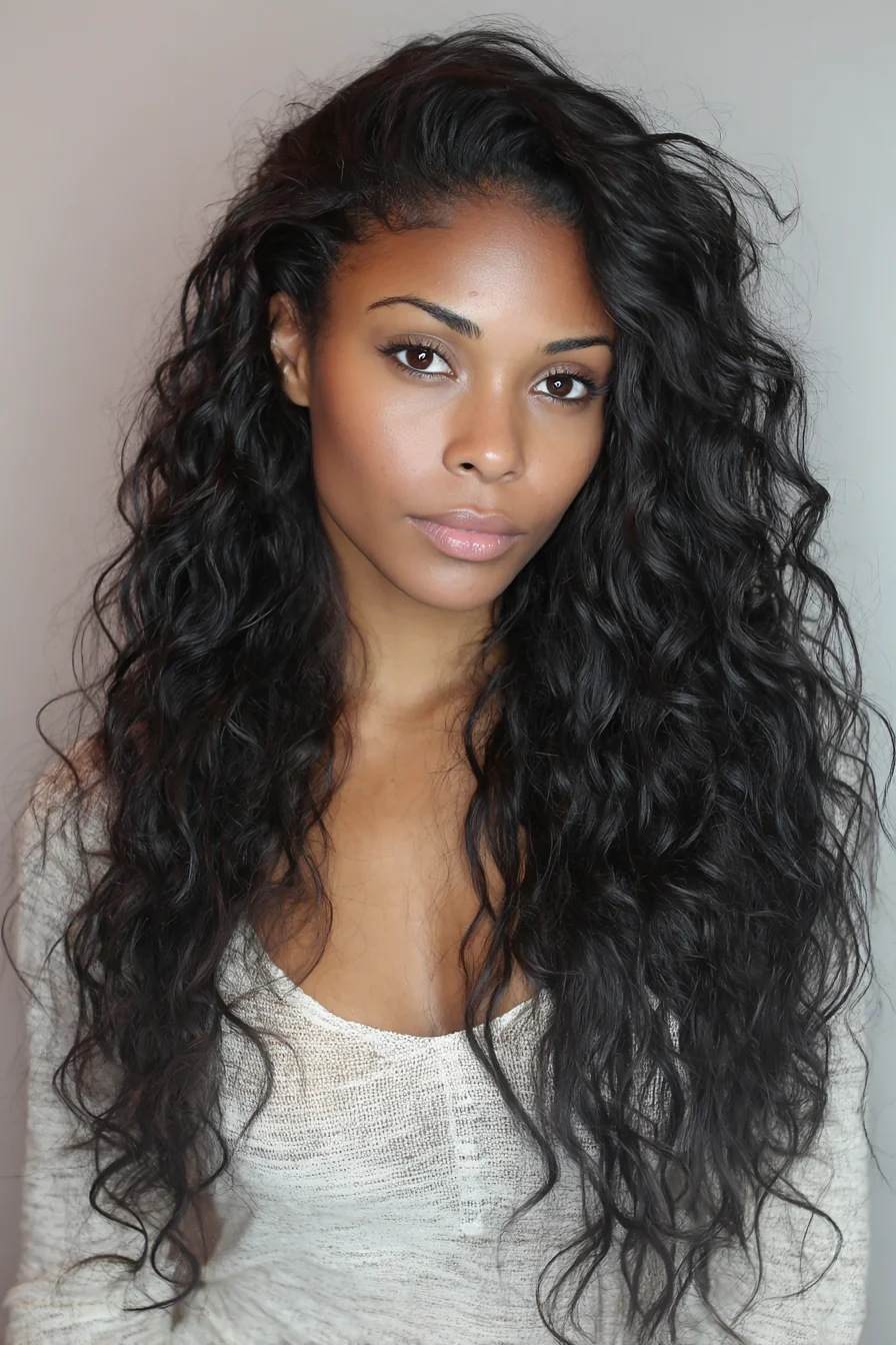 Long Loose Waves with Volume and Face‑Framing Layers