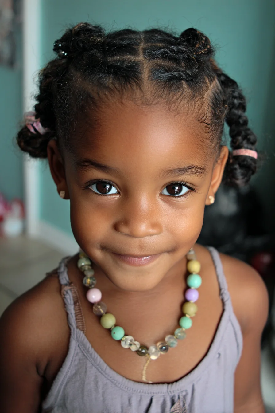 Mini Cornrow Braids to Low Buns — Protective Style for Curly & Coily Hair