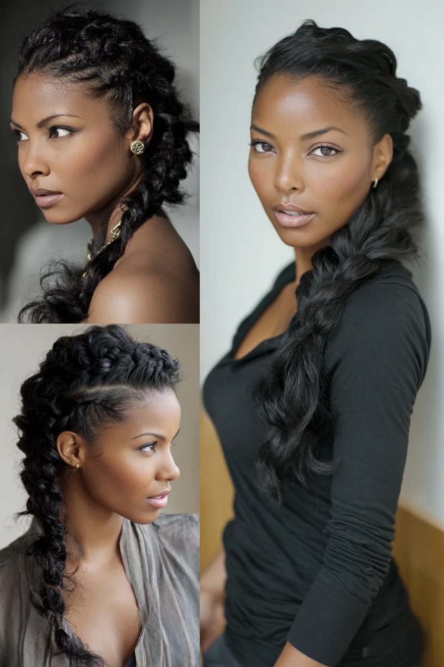 Side-Swept Sculpted Braids — Textured Dutch to Loose Braid