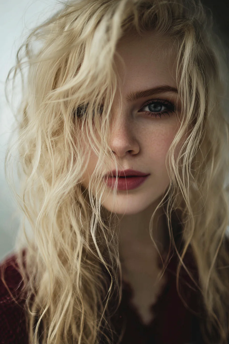 Textured Beachy Waves with Tousled Layers — Blonde, Mid/Long Length