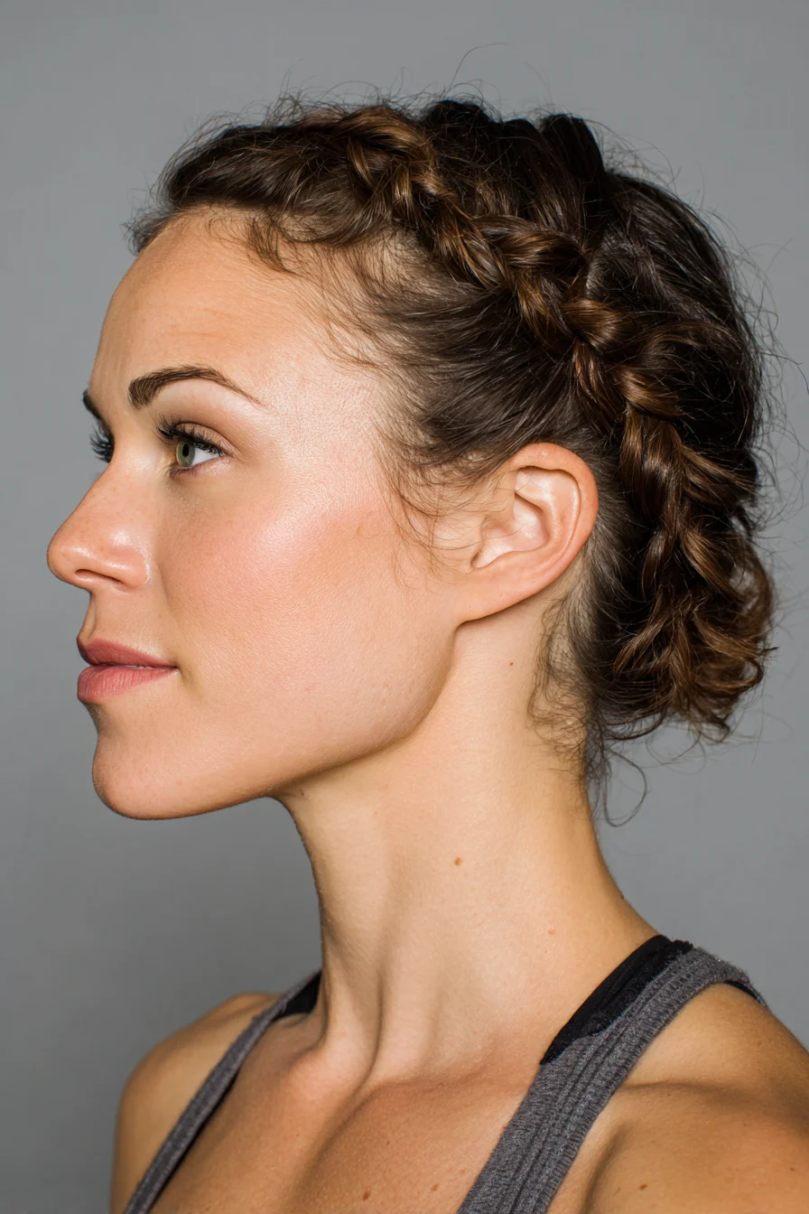 Textured Dutch Crown Braid into Low Braided Bun — Braided Updo