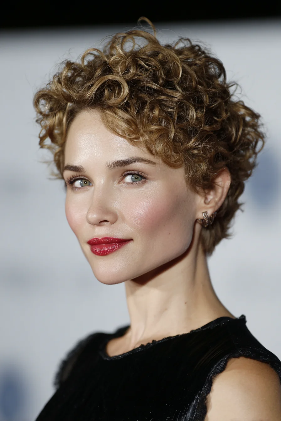 Textured Short Curly Pixie — Defined Ringlets for Wavy to Tight Curly Hair