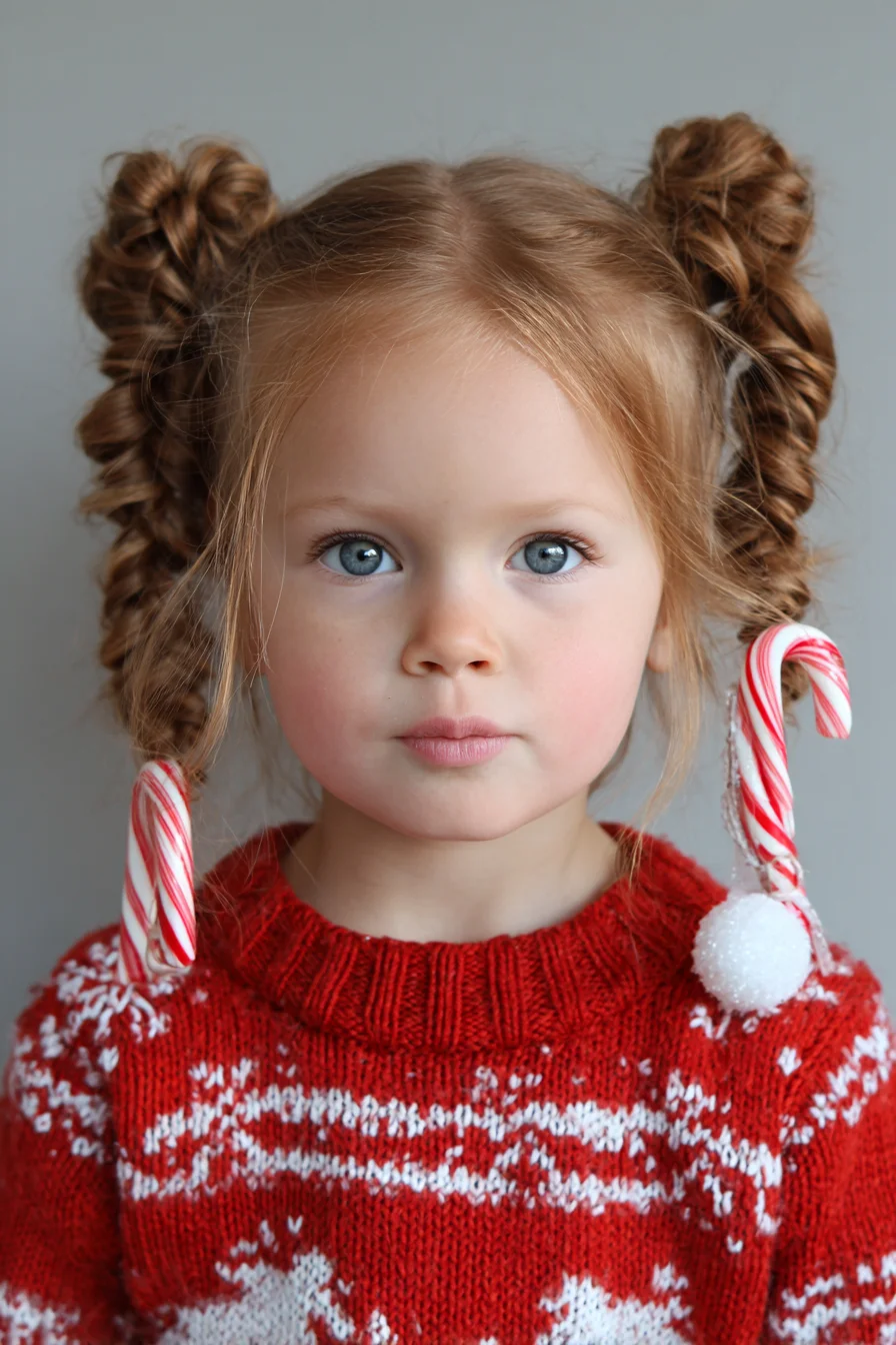 Textured Twisted Double Buns — Rope-Braid Updo for Fine to Medium Hair