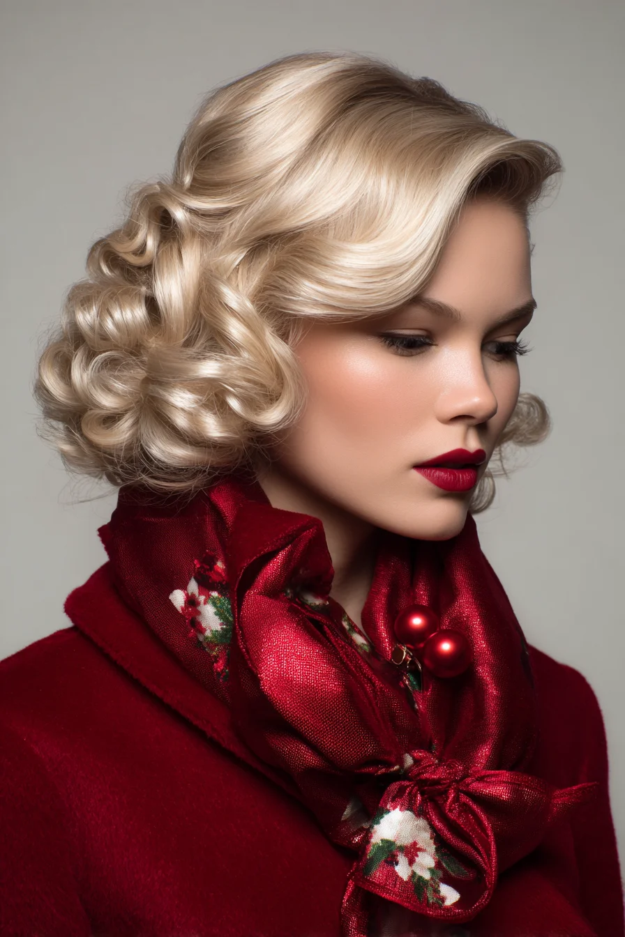 Vintage Marcel Waves — Short Glamorous Finger-Waved Bob