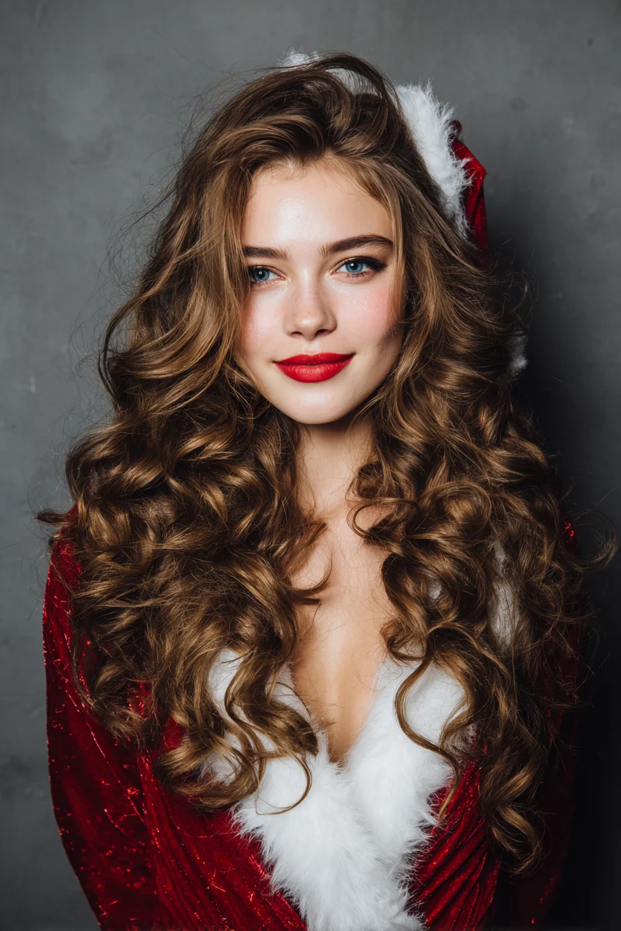 Voluminous Long S-Shaped Curls — Glamorous Textured Waves for Thick Hair