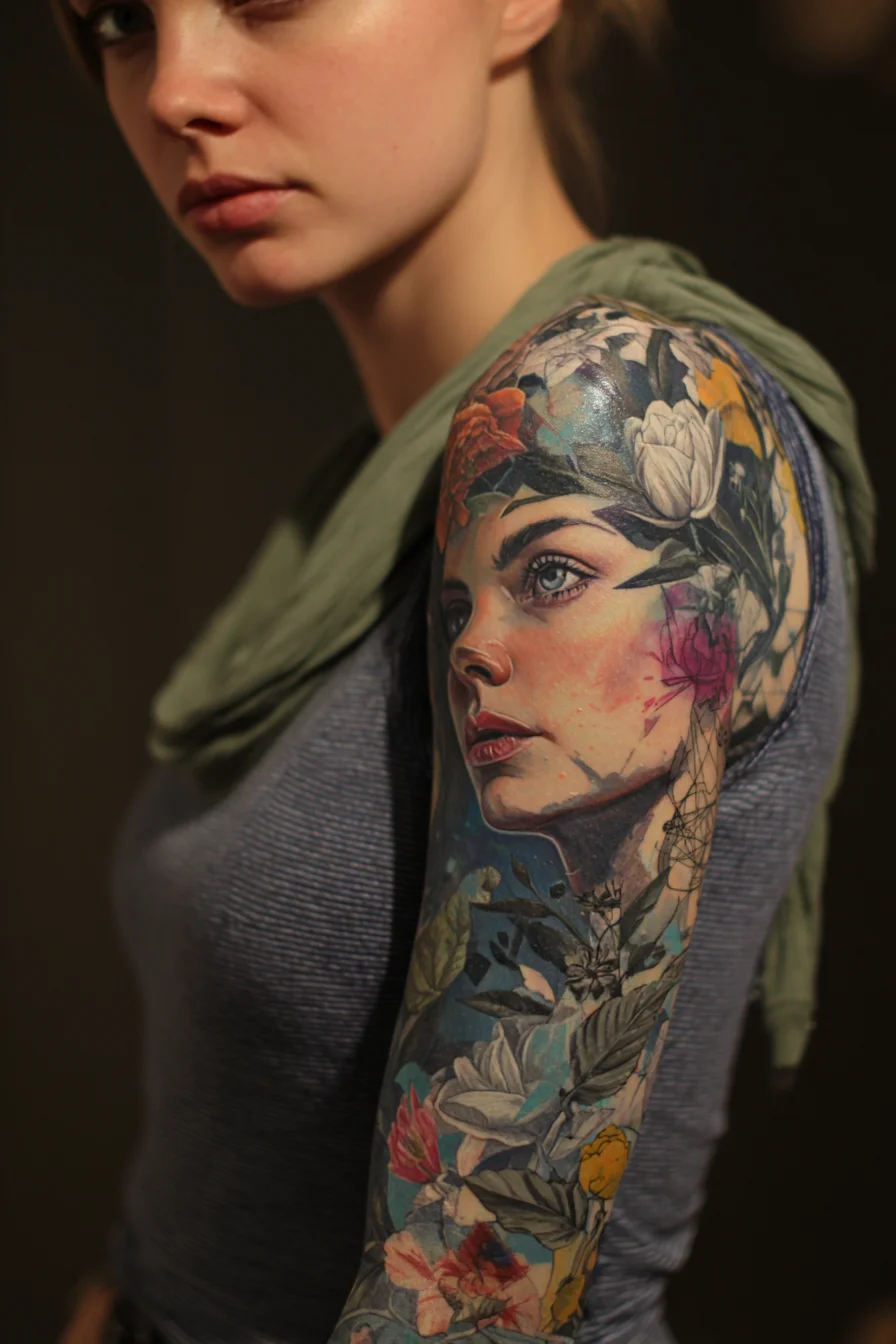 A Portrait Blooming on Skin