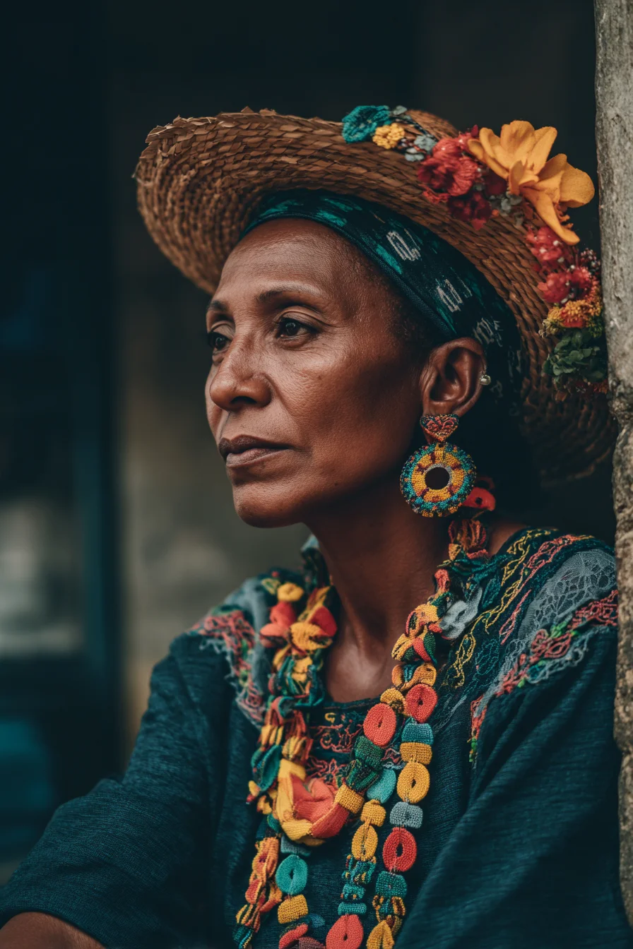 A Woman Dressed in Living Color