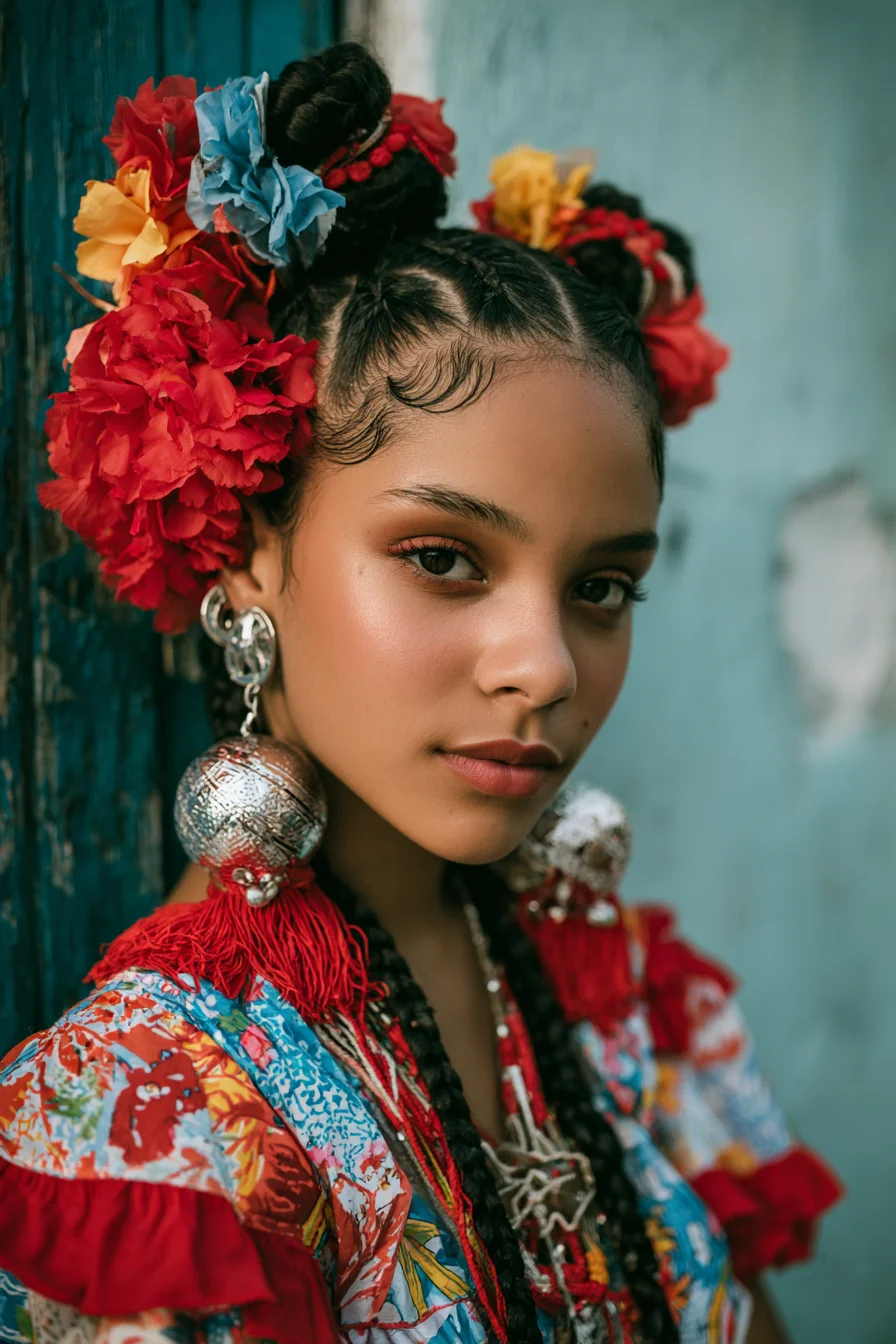 Blooms, Braids, and Bold Color