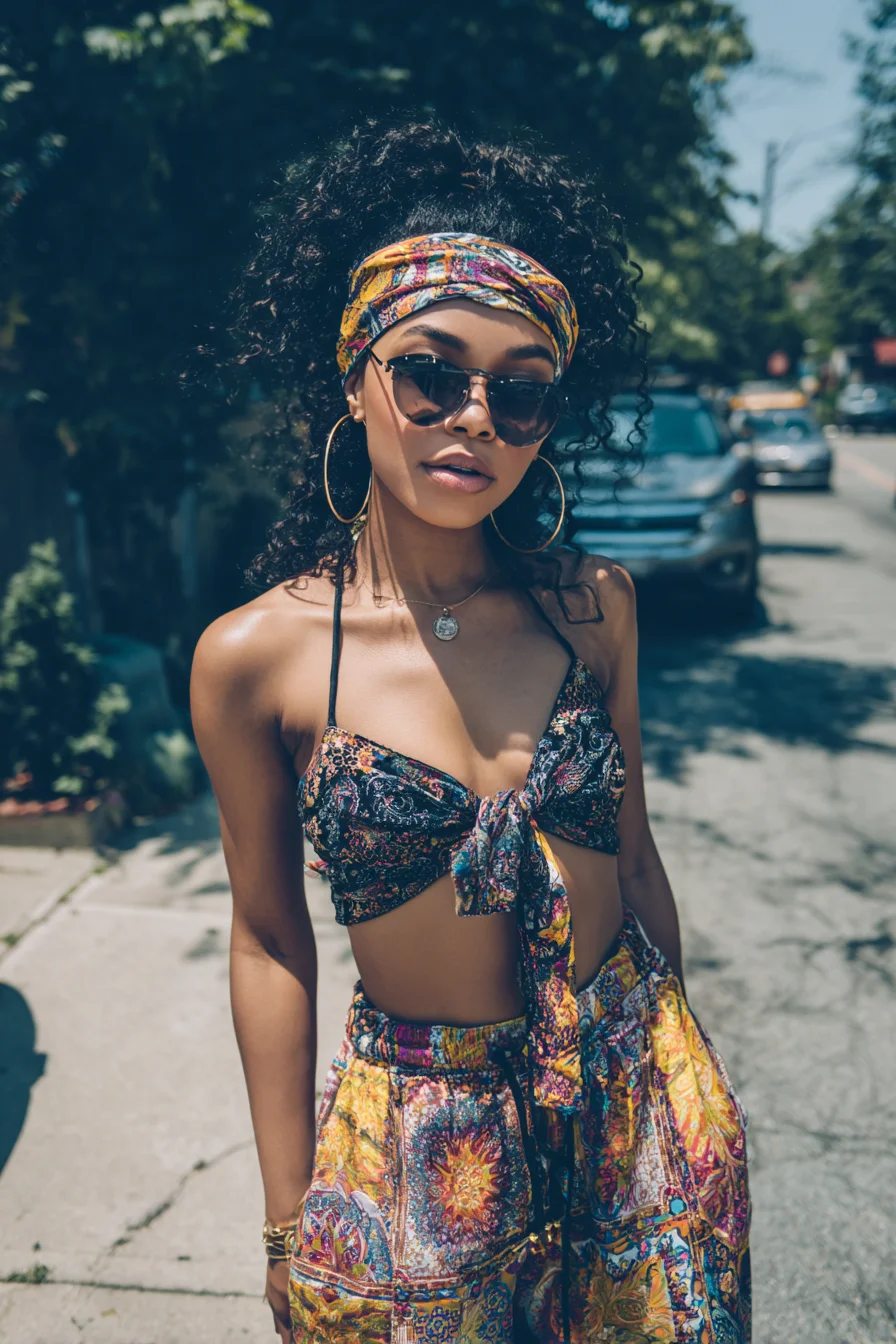 Boho Prints on a Summer Street