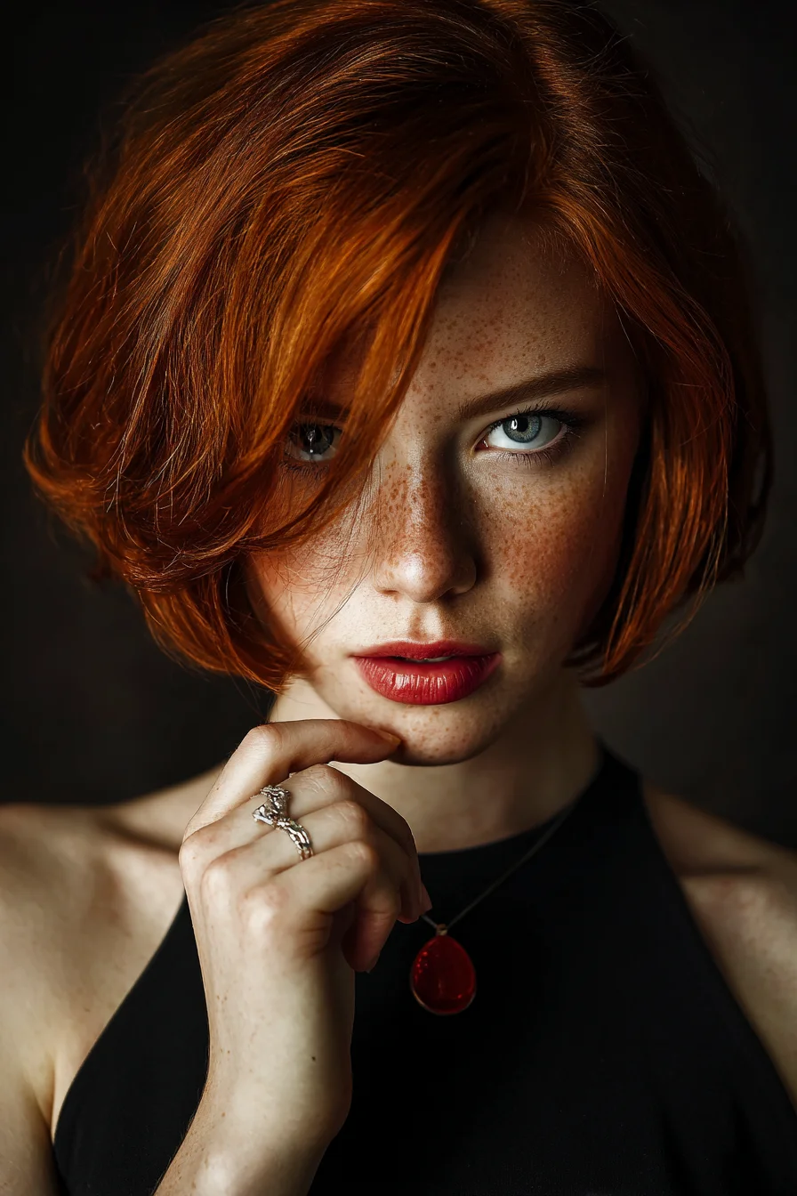 Copper Hair and a Red Stone