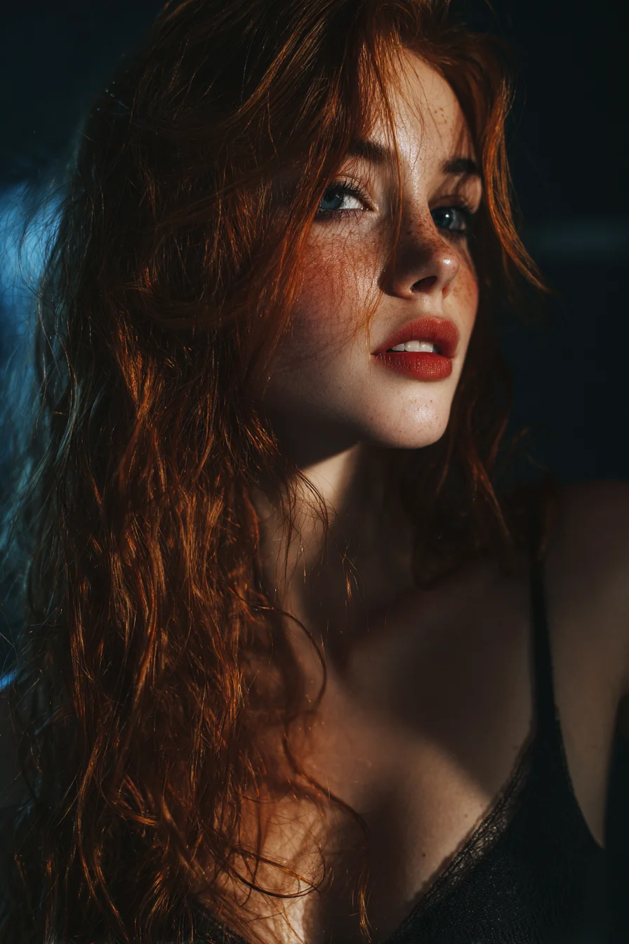 Copper Hair, Crimson Lips