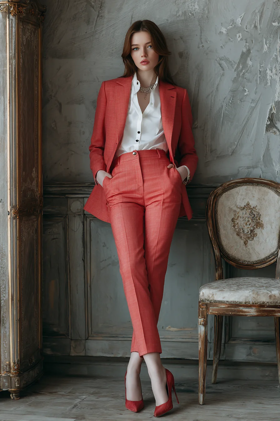 Coral Power Suit, Effortlessly Worn