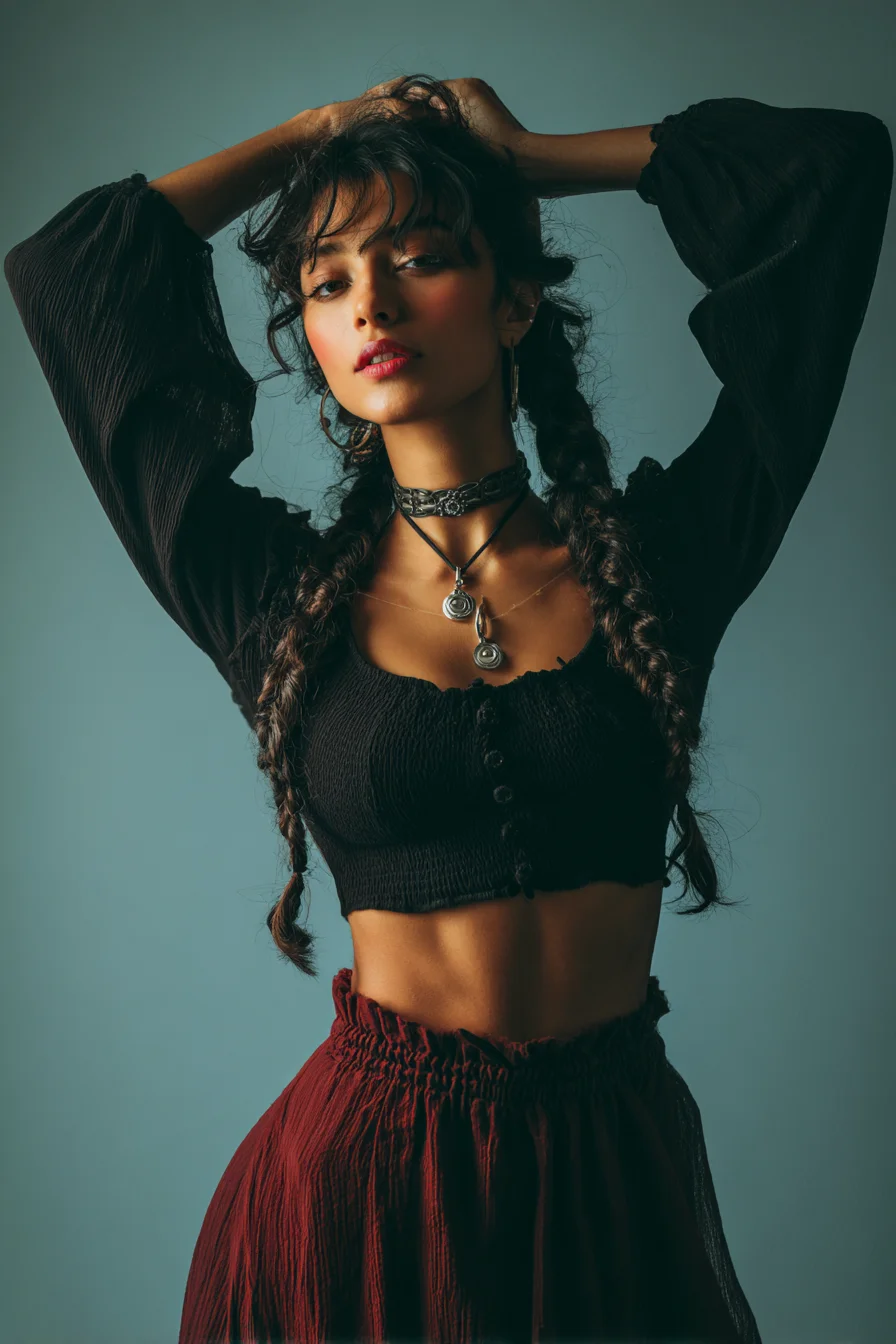 Dark Romance in Braids and Crimson