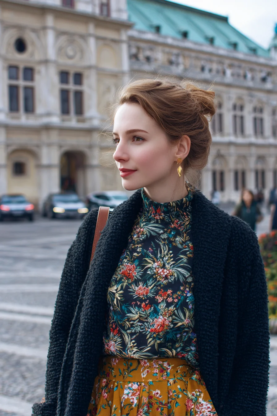 Floral Layers on a European Square