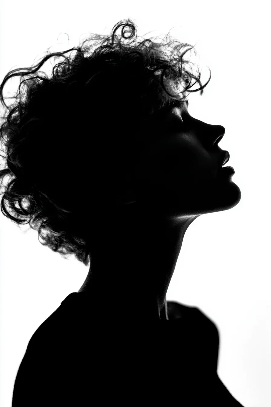 Looking Up in Pure Contrast