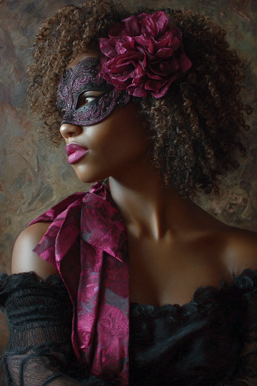 Masquerade in Crimson and Black